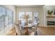 Cozy breakfast nook with natural light, a round table, and views of the backyard at 403 Tea Olive Ct, Canton, GA 30115