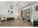 Bright living room features a large bay window and modern light fixture at 3003 Hanover Se Ln, Conyers, GA 30094