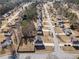 An aerial view of a well-planned neighborhood, showing the layout and proximity to surrounding areas at 9630 Carolina Drive, Jonesboro, GA 30238