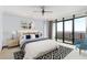 Serene bedroom with a king-size bed, floor-to-ceiling windows, and a balcony offering stunning views at 750 Park Ne Ave # 19E, Atlanta, GA 30326