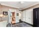 Hallway view into the bathroom, featuring a large closet at 750 Park Ne Ave # 19E, Atlanta, GA 30326