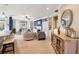 Spacious living room featuring built-in shelving, fireplace, and comfortable seating at 6775 Marlow Dr, Cumming, GA 30041