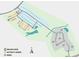 Community map showing lot locations and amenities including a butterfly garden and mailbox kiosk at 1466 Auburn Glen Rd, Dacula, GA 30019