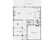 Layout of the home's first floor including formal dining, flex room, open living, kitchen and garage at 1466 Auburn Glen Rd, Dacula, GA 30019