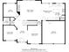 Detailed first floor plan showcasing the layout of the house, including room dimensions at 3321 Spindletop Nw Dr, Kennesaw, GA 30144