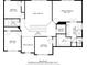 Second floor plan showing bedrooms, bathrooms, laundry room, and closet spaces at 3321 Spindletop Nw Dr, Kennesaw, GA 30144
