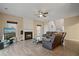 Inviting living room with cozy fireplace and modern decor at 1050 Westwell Run, Alpharetta, GA 30022
