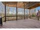Spacious deck boasting a view surrounded by the beauty of bare winter trees at 70 Wentworth Ln, Villa Rica, GA 30180
