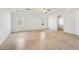 Unfinished basement area, drop ceiling with concrete floors, with natural light at 70 Wentworth Ln, Villa Rica, GA 30180