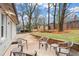 Relaxing patio area in backyard with seating, perfect for outdoor gatherings and entertaining at 942 Byron Sw Dr, Atlanta, GA 30310