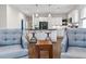 Open kitchen layout with a spacious island and modern appliances at 942 Byron Sw Dr, Atlanta, GA 30310