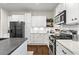 Kitchen featuring stainless steel appliances and white cabinets at 942 Byron Sw Dr, Atlanta, GA 30310