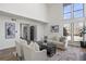 Spacious living room with a high ceiling and an open floor plan at 1628 Links Overlook, Stone Mountain, GA 30088