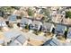 Aerial view of a residential neighborhood showcasing well-maintained homes, streets, and green spaces at 4916 Kentwood Dr, Marietta, GA 30068