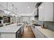 Modern kitchen with island seating, stainless steel appliances, and open layout at 4916 Kentwood Dr, Marietta, GA 30068