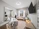 Home office with a desk, seating, and television at 4916 Kentwood Dr, Marietta, GA 30068