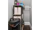Functional storage space with shelving and an appliance, offering practical organization for your home's needs at 4916 Kentwood Dr, Marietta, GA 30068