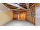 Unfinished basement area with exposed ductwork, unfinished walls, and concrete flooring at 2914 Stanway Ave, Douglasville, GA 30135