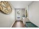 Inviting entryway featuring a bench, storage and decor at 3597 Embry Cir, Atlanta, GA 30341
