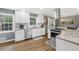 Modern kitchen with stainless steel appliances and eat in kitchen at 3597 Embry Cir, Atlanta, GA 30341