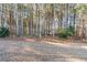 Spacious backyard featuring many trees and a concrete patio at 3280 Cooper Woods Dr, Loganville, GA 30052