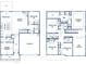 Upstairs/downstairs floor plan for the home with garage, bedrooms, and kitchen layout at 3596 Maple Hill Rd, Lithonia, GA 30038