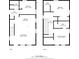 Detailed floor plan showing layout and dimensions of the property's two floors at 2664 Brown Nw St, Atlanta, GA 30318