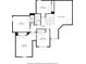 A detailed floor plan showing the layout of the second floor of the house with room dimensions and names at 2738 Lakewater Way, Snellville, GA 30039