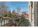 Neighborhood street view from the upper wrought iron balcony at 5705 Odell St, Cumming, GA 30040