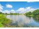 Scenic pond surrounded by lush greenery and trees on a bright, sunny day at 5705 Odell St, Cumming, GA 30040