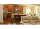 Kitchen featuring island with seating and stainless steel appliances at 40 Adler Pl, Covington, GA 30016