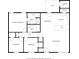 Detailed floor plan of the home layout at 1246 Bell Ave, East Point, GA 30344