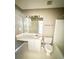 Clean bathroom with a large vanity, mirror, and a shower-tub combo at 51 Highoak Ne Dr # 12, Marietta, GA 30066