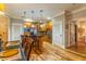 Kitchen includes stainless steel appliances and is open to a dining area in this condo at 825 Highland Ln # 1105, Atlanta, GA 30306