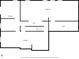 Floor plan showcasing basement layout with storage, hall, and open room at 235 Rippling Nw Dr, Marietta, GA 30064