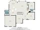 Detailed floor plan of the home's layout, showcasing the room sizes at 3502 Crown Peak Ct, Suwanee, GA 30024