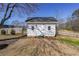 Exterior view of the detached shed featuring white walls, and located in a secluded backyard area at 2982 N Main Nw St, Kennesaw, GA 30144