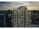 High-rise building featuring multiple balconies, providing stunning views of the city skyline at 3445 Stratford Ne Rd # 1605, Atlanta, GA 30326