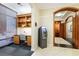 Building lobby offering a workspace, ATM, and a pathway to other amenities at 3445 Stratford Ne Rd # 1605, Atlanta, GA 30326
