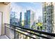 Stunning city view from the balcony, showcasing modern architecture and lush greenery at 3445 Stratford Ne Rd # 1605, Atlanta, GA 30326
