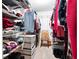 Walk-in closet featuring wire shelving, an organization system, and ample storage space for clothing at 330 Todwick Dr, Roswell, GA 30075