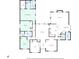 Birds-eye view of floor plan showing layout of kitchen, living areas, bedrooms and baths at 330 Todwick Dr, Roswell, GA 30075