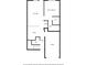 Downstairs floor plan featuring a kitchen, living room, primary bedroom and garage totaling 1523 sq ft at 28 Eagle Glen Ne Dr, Cartersville, GA 30121