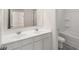 Bathroom featuring double sink vanity at 1038 Blue Juniper Cir, Loganville, GA 30052