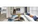 Bright living room showcasing stairs, modern furniture, and stylish decor at 847 Magna Carta Nw Dr, Atlanta, GA 30318