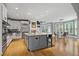 Modern kitchen features stainless steel appliances, a center island with seating, and a bright, open layout at 2728 Long Grove Dr, Marietta, GA 30062