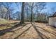 Expansive backyard featuring mature trees and ample space for outdoor activities at 3095 Wills Se St, Smyrna, GA 30080