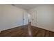 A bright bedroom with hardwood floors, painted trim and neutral walls at 3095 Wills Se St, Smyrna, GA 30080