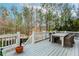 Outdoor deck with wooden table and chairs, perfect for outdoor dining and entertaining at 3621 Sutters Pond Way, Kennesaw, GA 30152