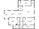 Detailed floor plan showing layout of kitchen, bedrooms, living spaces, and bathrooms dimensions included at 3482 Atlanta St, Atlanta, GA 30337